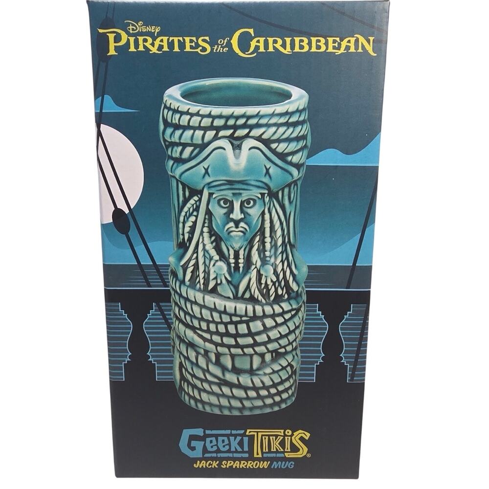 Disney GEEKI TIKI Pirates of the Caribbean JACK SPARROW mug NIB